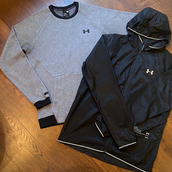 Under Armour Other - Under Armour 2 For 1 Price. Pullover Crew Sweatshirt & Run Jacket Large